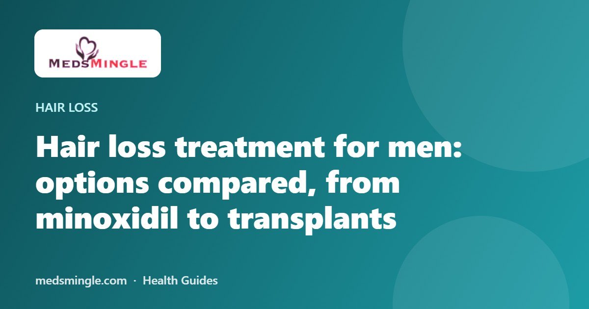 Hair loss treatment for men: options compared, from minoxidil to transplants