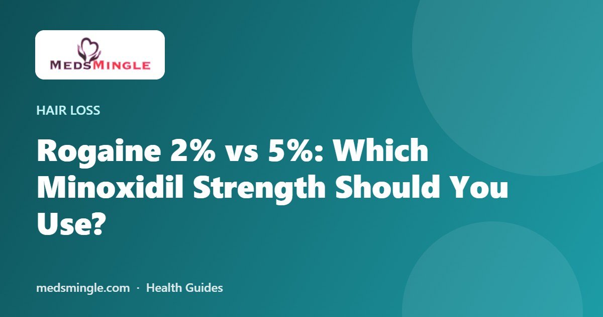 Rogaine 2% vs 5%: Which Minoxidil Strength Should You Use?
